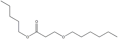 3-(Hexyloxy)propionic acid pentyl ester Struktur