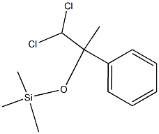 1,1-Dichloro-2-phenyl-2-trimethylsilyloxypropane Struktur