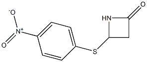 4-(p-Nitrophenylthio)azetidin-2-one Struktur