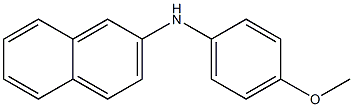 N-(4-Methoxyphenyl)naphthalen-2-amine Struktur