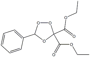 5-Phenyl-1,2,4-trioxolane-3,3-dicarboxylic acid diethyl ester Struktur