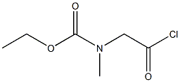 N-Methyl-N-(2-chloro-2-oxoethyl)carbamic acid ethyl ester Struktur