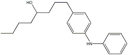 4-(4-Hydroxyoctyl)phenylphenylamine Struktur