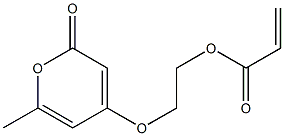 Acrylic acid [2-[(6-methyl-2-oxo-2H-pyran-4-yl)oxy]ethyl] ester Struktur