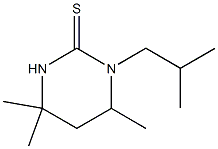 3,4,5,6-Tetrahydro-3-(2-methylpropyl)-4,6,6-trimethyl-2(1H)-pyrimidinethione Struktur