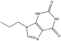 9-Propyl-1H-purine-2,6(3H,9H)-dione Struktur