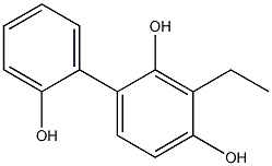 3-Ethyl-1,1'-biphenyl-2,2',4-triol Struktur