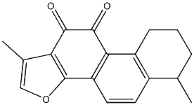 6,7,8,9-Tetrahydro-1,6-dimethylphenanthro[1,2-b]furan-10,11-dione Struktur