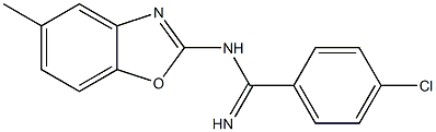 N1-(5-Methylbenzoxazol-2-yl)-4-chlorobenzamidine Struktur