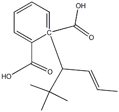 (+)-Phthalic acid hydrogen 1-[(S)-2,2-dimethyl-4-hexene-3-yl] ester Struktur