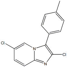 2,6-Dichloro-3-(p-tolyl)imidazo[1,2-a]pyridine Struktur