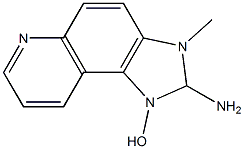 2,3-Dihydro-2-amino-3-methyl-1H-imidazo[4,5-f]quinolin-1-ol Struktur