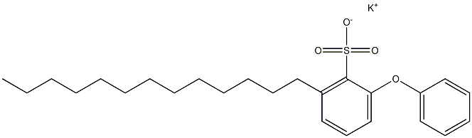 2-Phenoxy-6-tridecylbenzenesulfonic acid potassium salt Struktur