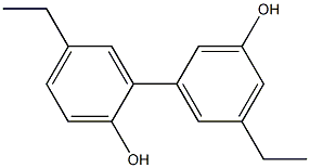 5,5'-Diethyl-1,1'-biphenyl-2,3'-diol Struktur