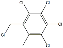 3,4,5,6-Tetrachloro-2-(chloromethyl)-1-methylbenzene Struktur