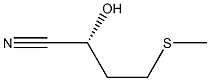 (R)-2-Hydroxy-4-methylthiobutanenitrile Struktur