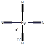 Thallium tetracyanomercurate(II) Struktur