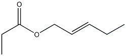 Propionic acid 2-pentenyl ester Struktur