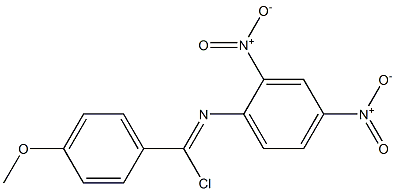 Chloro(4-methoxyphenyl)-N-(2,4-dinitrophenyl)methanimine Struktur