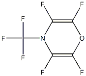 2,3,5,6-Tetrafluoro-4-(trifluoromethyl)-4H-1,4-oxazine Struktur