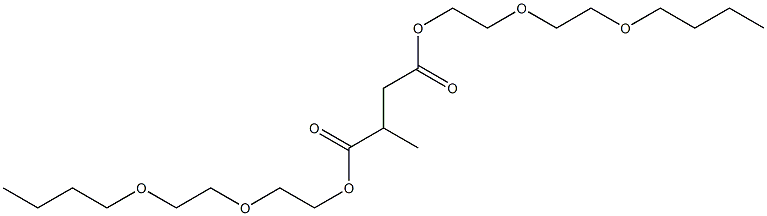 Propane-1,2-dicarboxylic acid bis[2-(2-butoxyethoxy)ethyl] ester Struktur