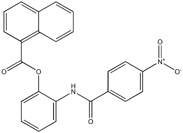 1-Naphthoic acid 2-(4-nitrobenzoylamino)phenyl ester Struktur