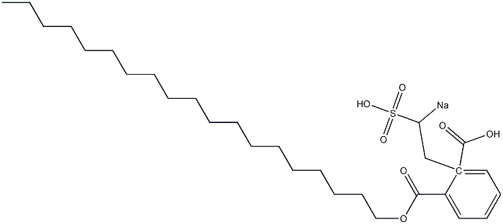 Phthalic acid 1-nonadecyl 2-(2-sodiosulfoethyl) ester Struktur