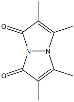 2,3,4,5-Tetramethyl-1H,6H-3a,6a-diazapentalene-1,6-dione Struktur