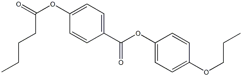 p-Pentanoyloxybenzoic acid p-propoxyphenyl ester Struktur