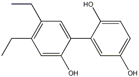 4',5'-Diethyl-1,1'-biphenyl-2,2',5-triol Struktur