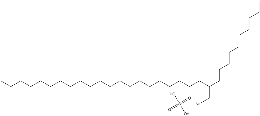 Sulfuric acid 2-decyltricosyl=sodium salt Struktur