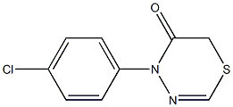 4-(4-Chlorophenyl)-4H-1,3,4-thiadiazin-5(6H)-one Struktur