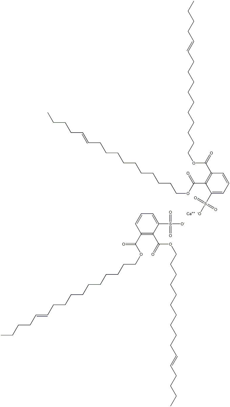 Bis[2,3-di(11-hexadecenyloxycarbonyl)benzenesulfonic acid]calcium salt Struktur