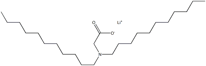 N,N-Diundecylaminoacetic acid lithium salt Struktur