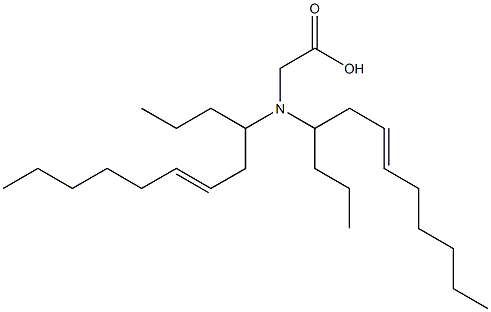 N,N-Di(6-dodecen-4-yl)glycine Struktur