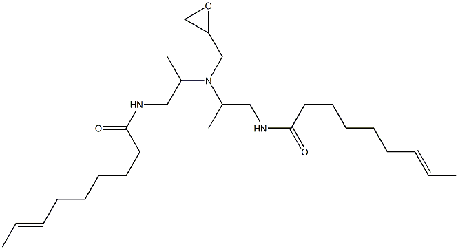 N,N-Bis[2-(7-nonenoylamino)-1-methylethyl]glycidylamine Struktur