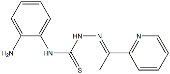 1-[1-(2-Pyridinyl)ethylidene]-4-(2-aminophenyl)thiosemicarbazide Struktur