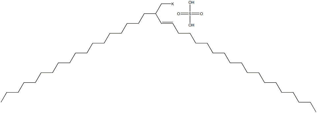 Sulfuric acid 2-octadecyl-3-henicosenyl=potassium ester salt Struktur