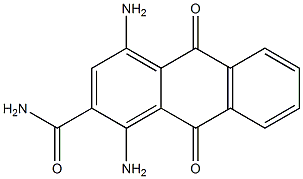 1,4-Diamino-9,10-dihydro-9,10-dioxoanthracene-2-carboxamide Struktur