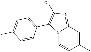 2-Chloro-7-methyl-3-(p-tolyl)imidazo[1,2-a]pyridine Struktur