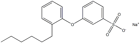 3-(2-Hexylphenoxy)benzenesulfonic acid sodium salt Struktur