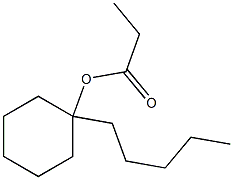 Propionic acid 1-pentylcyclohexyl ester Struktur