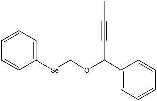 4-[(Phenylseleno)methoxy]-4-phenyl-2-butyne Struktur