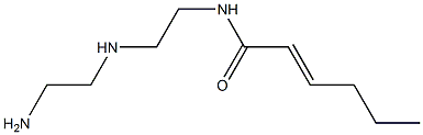 N-[2-[(2-Aminoethyl)amino]ethyl]-2-hexenamide Struktur