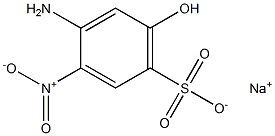 4-Amino-6-hydroxy-3-nitrobenzenesulfonic acid sodium salt Struktur