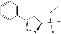 (5S)-3-Phenyl-5-[(1S)-1-hydroxy-1-methylpropyl]-2-isoxazoline Struktur