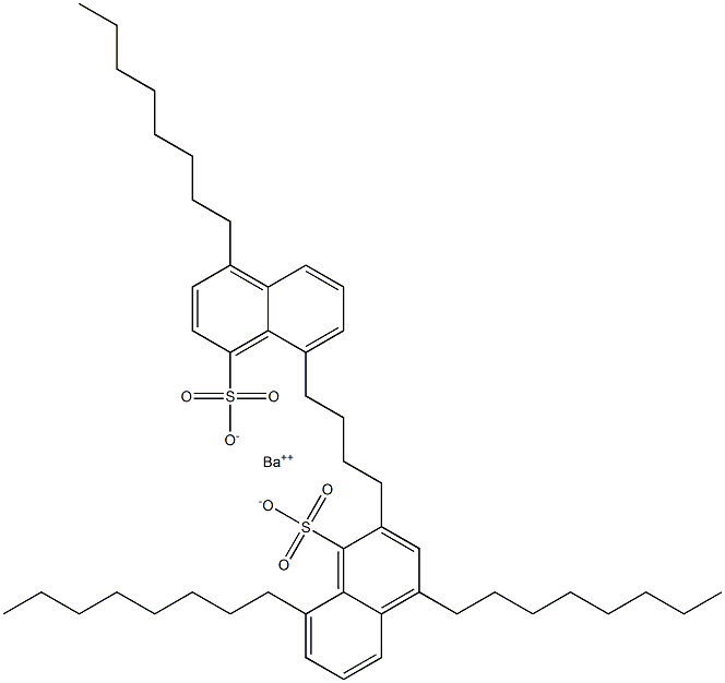 Bis(4,8-dioctyl-1-naphthalenesulfonic acid)barium salt Struktur