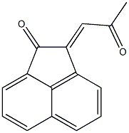 2-(2-Oxopropylidene)acenaphthen-1-one Struktur