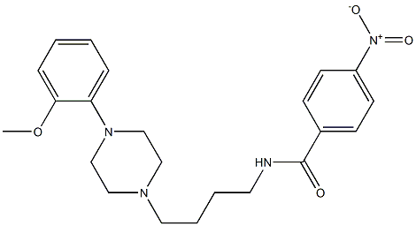 N-[4-[4-(2-Methoxyphenyl)-1-piperazinyl]butyl]-4-nitrobenzamide Struktur