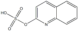 Sulfuric acid hydrogen 2-quinolinyl ester Struktur